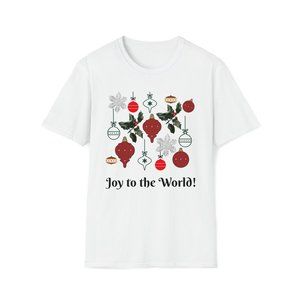 Christmas Tee & Skirt,  "Joy to the World" Holiday t-shirt and matching skirt